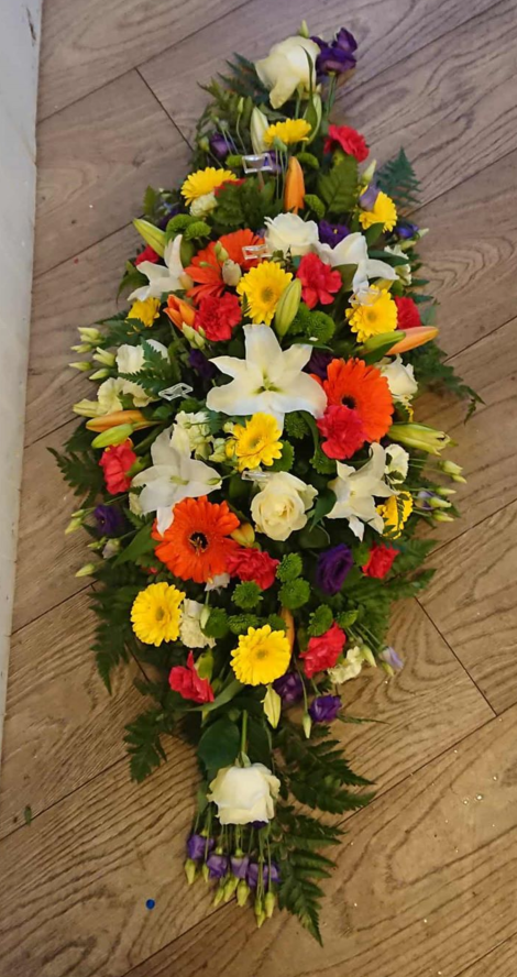 3ft Bright funeral spray