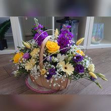 Load image into Gallery viewer, Purple and Yellow basket
