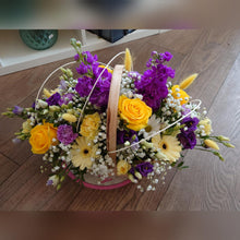 Load image into Gallery viewer, Purple and Yellow basket
